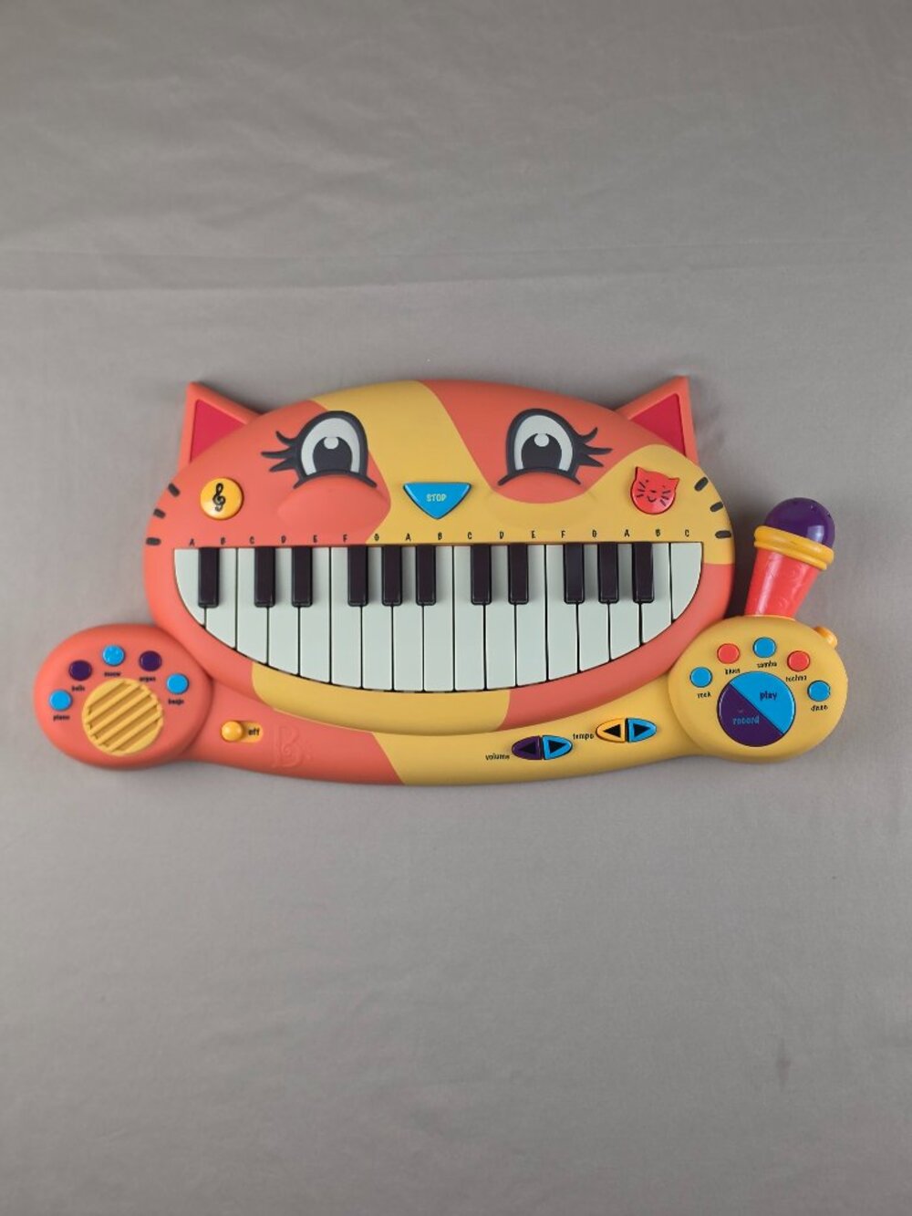 Meowsic Toy Piano Children’s Keyboard Cat Piano w/ Microphone B Toys- SEE VIDEO